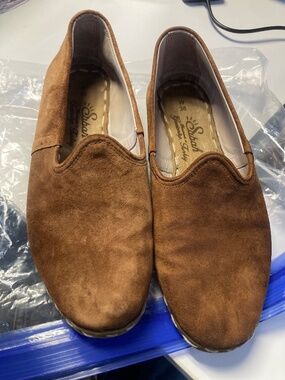 Womens 7.5 EU48 brown genuine leather loafers Sabah